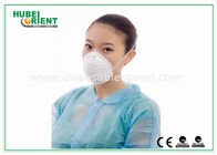 White / Blue PP disposable Dust Mask Single Headband , Eco friendly