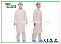 Tyvek Disposable White Lab Coats/Medical Protective Clothing with Korean Collar And snaps