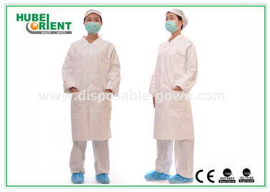 White Tyvek Disposable Lab Coat/Protective Disposable Lab Coat Breathable