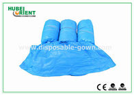 Blue Laboratory Medical Shoe Covers , Disposable Colorful CPE Shoe Cover