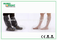 Transparent Breathable Waterproof Disposable Use PE Boot Cover With Elastic At Opening