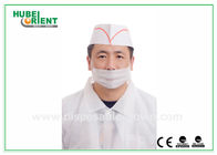 Odorless Chef Paper Hat Customized Disposable Chef Hats Printing Stripe And Logo