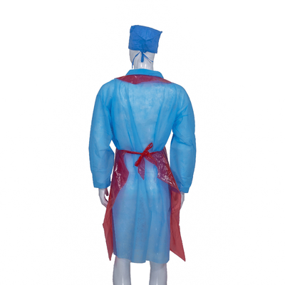 Various Colors Disposable Plastic Sleeveless Apron Adult PE Apron Disposable Workwear