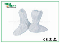 Breathable Disposable Medical Boot Cover , Plastic Shoe Covers For Hospital Lab