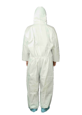 Breathable Type5/6 Disposable Microporous Chemical Protective Coverall For Paint Spary