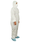 High Breathability Type5/6 Anti Static SMS Coverall With 2 Pcs Hood Elasticated Wrist
