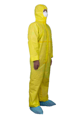 CE CATIII Type 3/3B Disposable Medical Protective Coverall Chemical Clothing With Hood