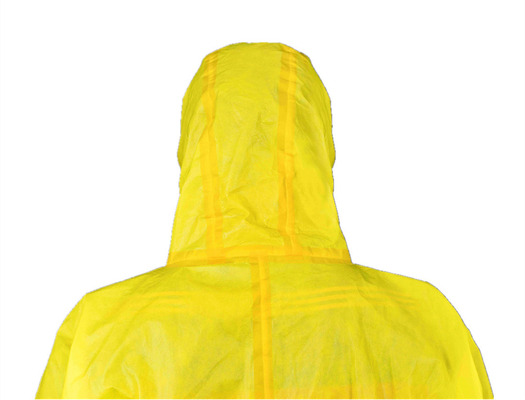 CE CATIII Type 3/3B Disposable Medical Protective Coverall Chemical Clothing With Hood