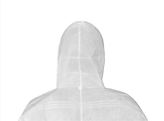CE Standard Type 5/6 SMS Hooded Disposable Coverall Breathable Disposable Workwear