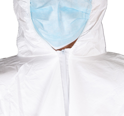 Paint Spray Hospital Waterproof Medical MP Coverall With Hood And Elastic Wrist