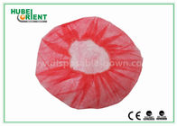 Eco - Friendly Dental Disposable Hair Caps , Red Operating Room Caps With Polypropylene Materials