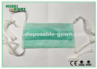 Approved EN14683/ASTMF2100 Disposable use surgica Face Mask With Tie-On for hospital/clinic