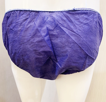28gsm Dark Blue Disposable Triangle Shape PP Nonwoven Underwear With Elastic