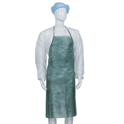 Hygiene Disposable Sleeveless Non Woven Apron for Kitchen / Food Industry