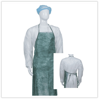 Lightweight Disposable PP Non Woven Sleeveless Apron For Food Industry Unisex Adult