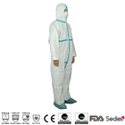 Type4B/5B/6B Blue Tape MP Disposable Protective Coverall With Hood EN14126 Anti-static Chemical Coverall