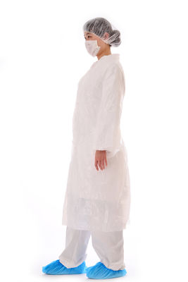 Waterproof Disposable PE Visitor Coat Set With ISO9001 Certified