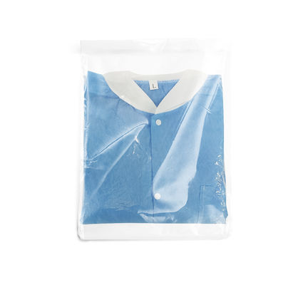 Breathable Disposable SMS Lab Coat With Pocket For workshop/factory/food processing