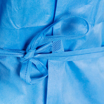 AAMI PB70:2012 Level-3 Knitted Cuffs Disposable SMS Fabric Surgical Gown