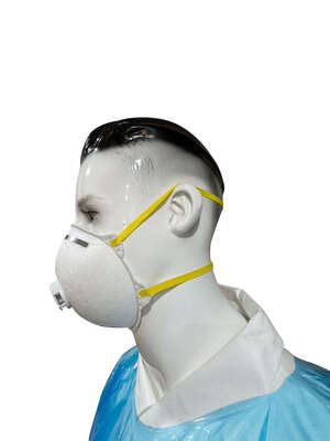 Certified With NIOSH N95 Standard Cup-Style Respirator Mask With Exhalation Valve