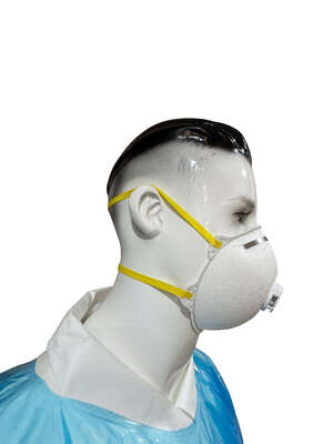 Certified With NIOSH N95 Standard Cup-Style Respirator Mask With Exhalation Valve