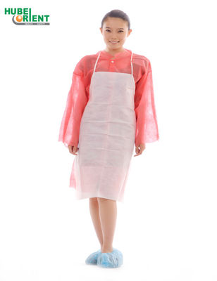 Water Resistance Light-Weight Disposable Non-Woven Apron Without Sleeves Kitchen Use PP Apron