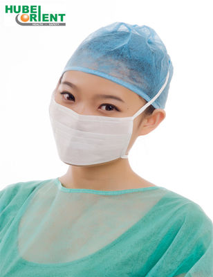 Disposable Medical Type IIR 3-Ply Nonwoven Face Mask With Tie-on For Laboratory/Clinic