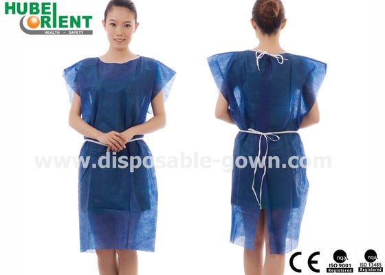 105x140cm 115x150cm Non Woven Patient Gown With Waist Ties