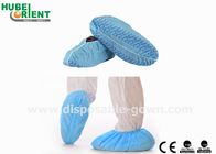 Single Use Waterproof Nonwoven Shoe Covers With Non Slip Stripes