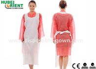 Anti Oil Embossed Surface PE Single Use Apron For Food Processing