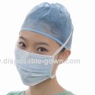 ISO13485 Single Medical Use Meltblown Nonwoven Tie On Face Mask