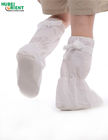 Cleanroom PP CPE Medical Booties Shoe Covers With Non Slip PVC Sole