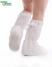Cleanroom PP CPE Medical Booties Shoe Covers With Non Slip PVC Sole
