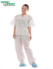 Fashionable Hospital Nurse SMS Scrub Suit Soft And Breathable SMS Material For Hospital