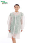 PP Disposable Lab Coat Medical Non Woven Lab Coat With Snaps For Hostipal
