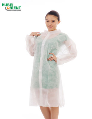 PP/SMS/MP/Tyvek Disposable Lab Coat Medical Non Woven Labcoats With Velcro For Nurse Hospital