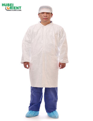 Tyvek Lab Coat Non Woven Disposable Lab Coat Hospital Nursing Disposable Gown