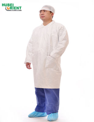 Tyvek Lab Coat Non Woven Disposable Lab Coat Hospital Nursing Disposable Gown