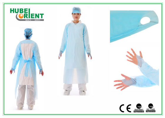 CPE Long Sleeve Protective Gowns Non Stimulating Protective Gown