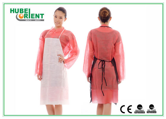 Disposable Polypropylene Nonwoven Apron With Thin Ties For Adults