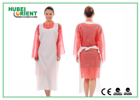 PE Odorless Disposable Isolation Gowns PE Apron Without Sleeves