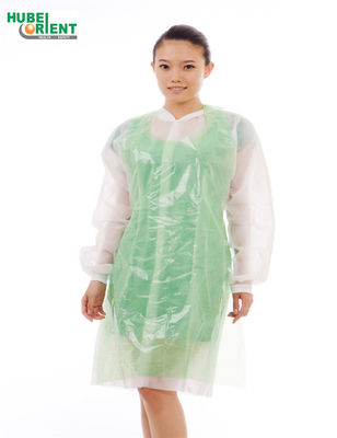 Disposable Cleaning PE Sleeveless Apron Individual Waterproof Oil Proof