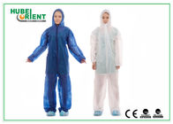 Disposable Non Woven PP Medical Suit Isolation Gown Coveralls With Hood Without Feetcover