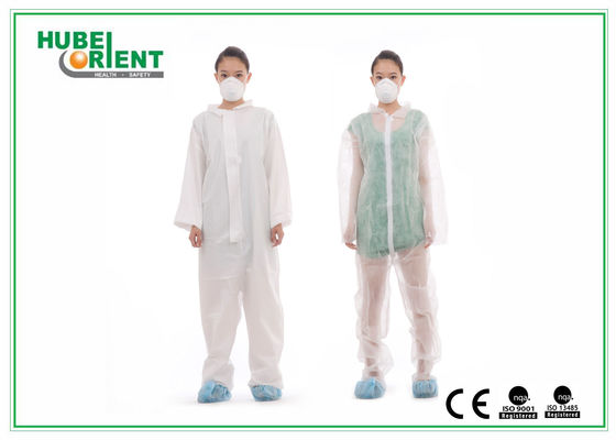 ISO9001 45gsm Disposable Polypropylene Coveralls