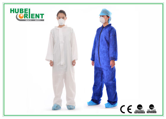 ISO9001 45gsm Disposable Polypropylene Coveralls