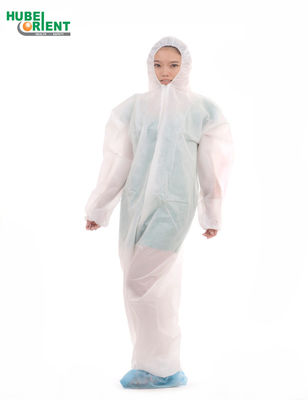 ISO13485 Hooded Nonwoven Medical Protection Coverall For Hospital