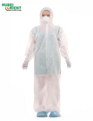 ISO13485 Hooded Nonwoven Medical Protection Coverall For Hospital