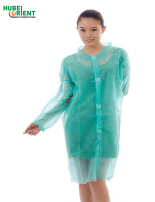 ISO9001 Medical Disposable 30G/M2 Non Woven Lab Coats For Hospital