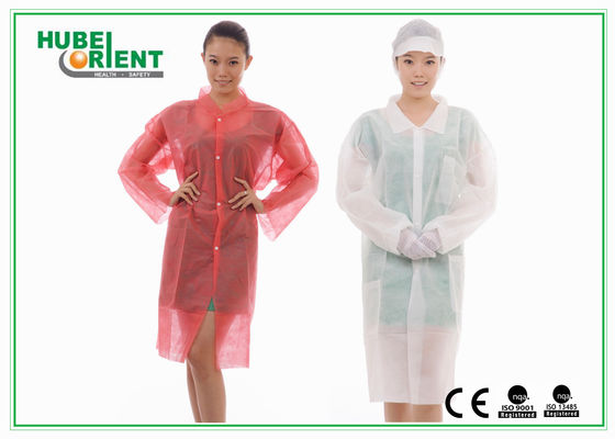 Unisex Nonwoven Disposable Lab Coats For Hospital