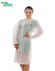 Single Use Medical 22gsm Nonwoven Lab Coat With Zipper